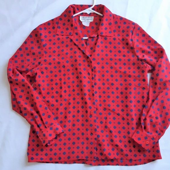 Leslie Fay Tops - Vintage Haberdashery By Leslie Fay Sportswear Women Button Down Medium Petite 12